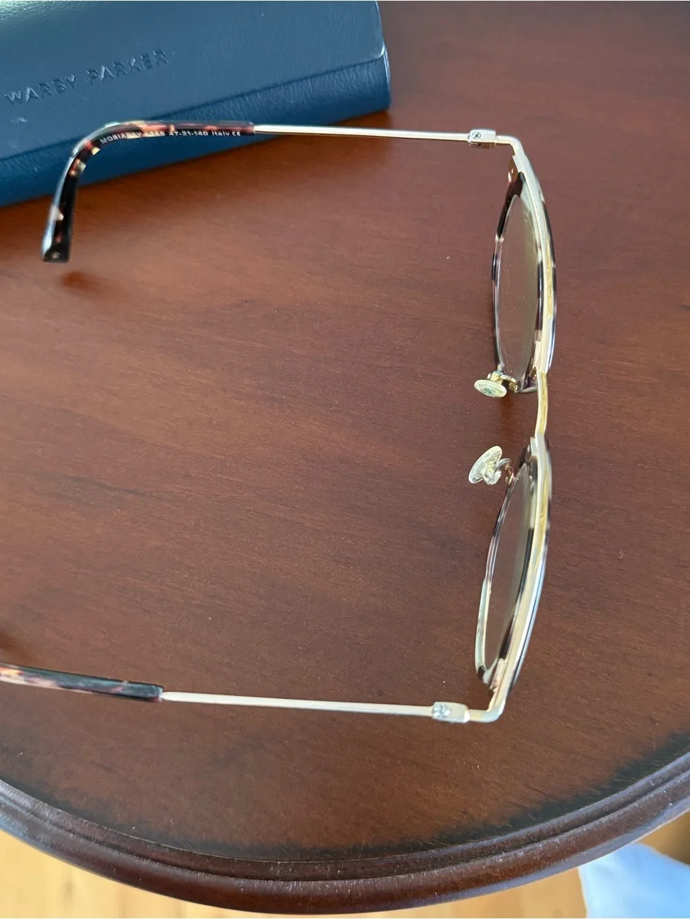 Warby Parker Moriarty 6265 Brown Tortoise Gold Eyeglasses Frame 47-21-140